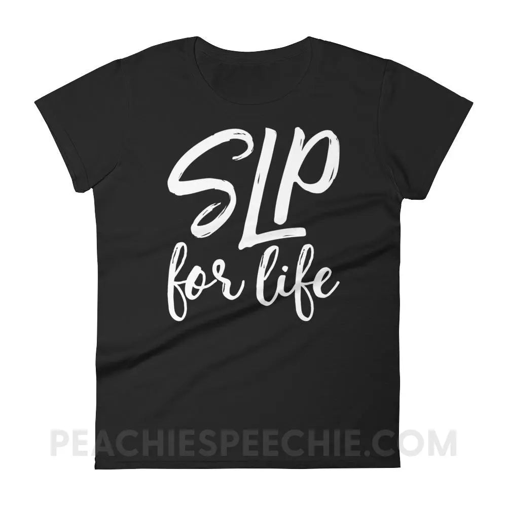 SLP For Life Women’s Trendy Tee - Black / S T-Shirts & Tops peachiespeechie.com