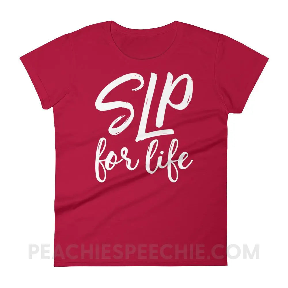SLP For Life Women’s Trendy Tee - Red / S T-Shirts & Tops peachiespeechie.com