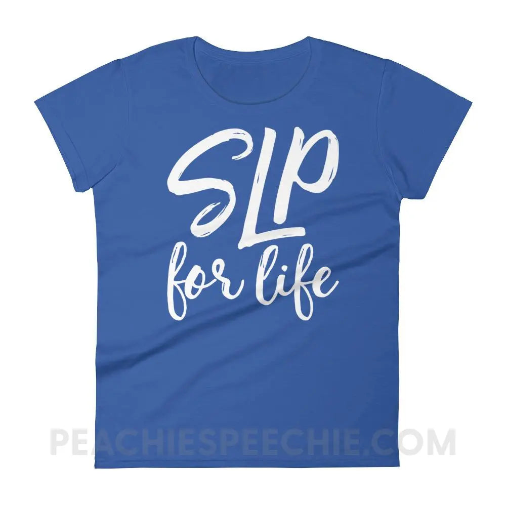 SLP For Life Women’s Trendy Tee - Royal Blue / S T-Shirts & Tops peachiespeechie.com