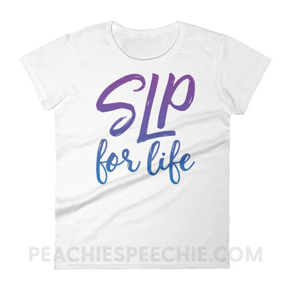 SLP For Life Women’s Trendy Tee - White / S T-Shirts & Tops peachiespeechie.com