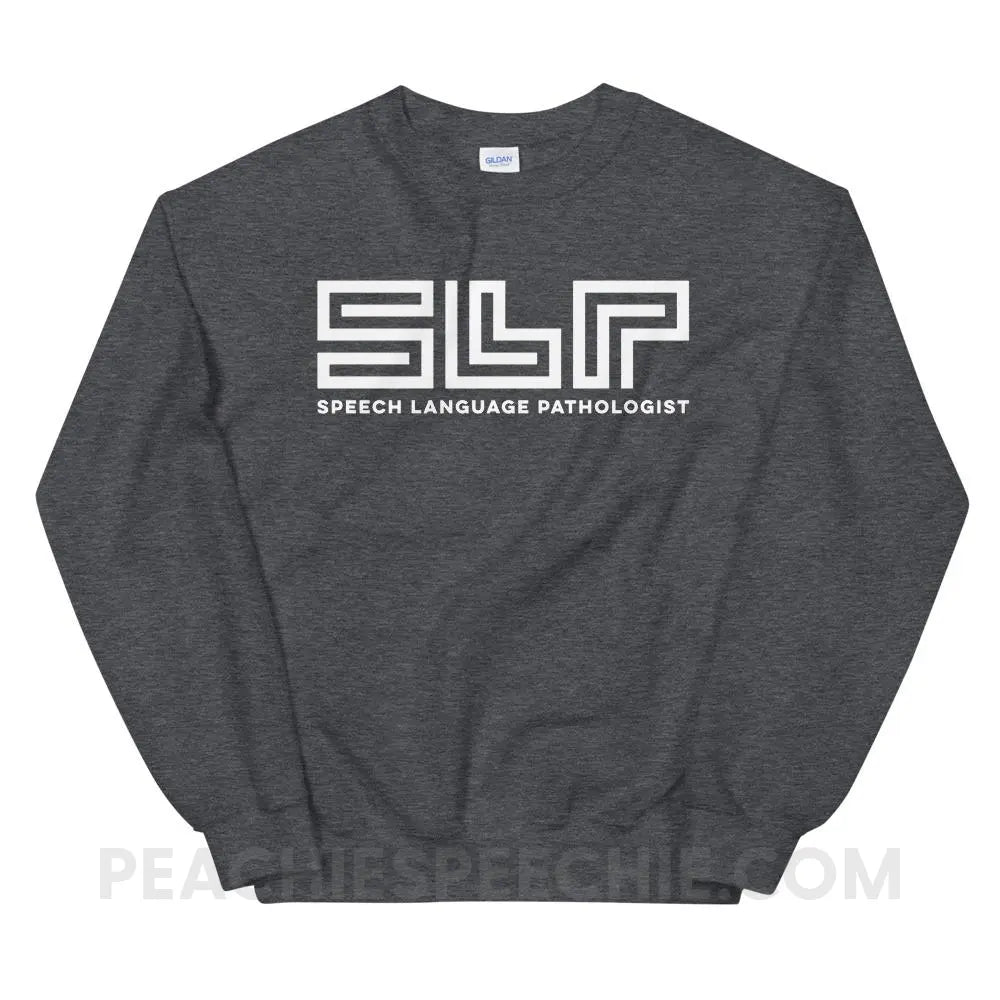 SLP Lines Classic Sweatshirt - Dark Heather / S Hoodies & Sweatshirts peachiespeechie.com