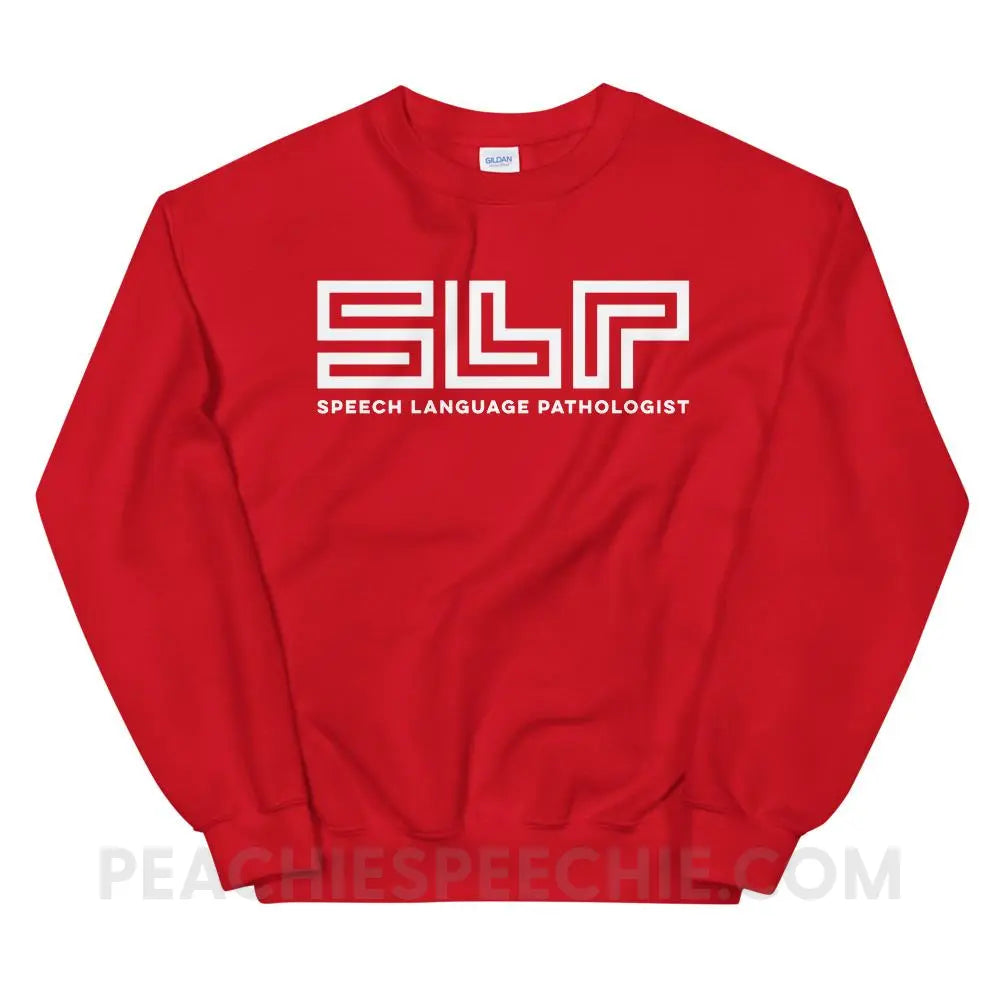 SLP Lines Classic Sweatshirt - Red / S - Hoodies & Sweatshirts peachiespeechie.com