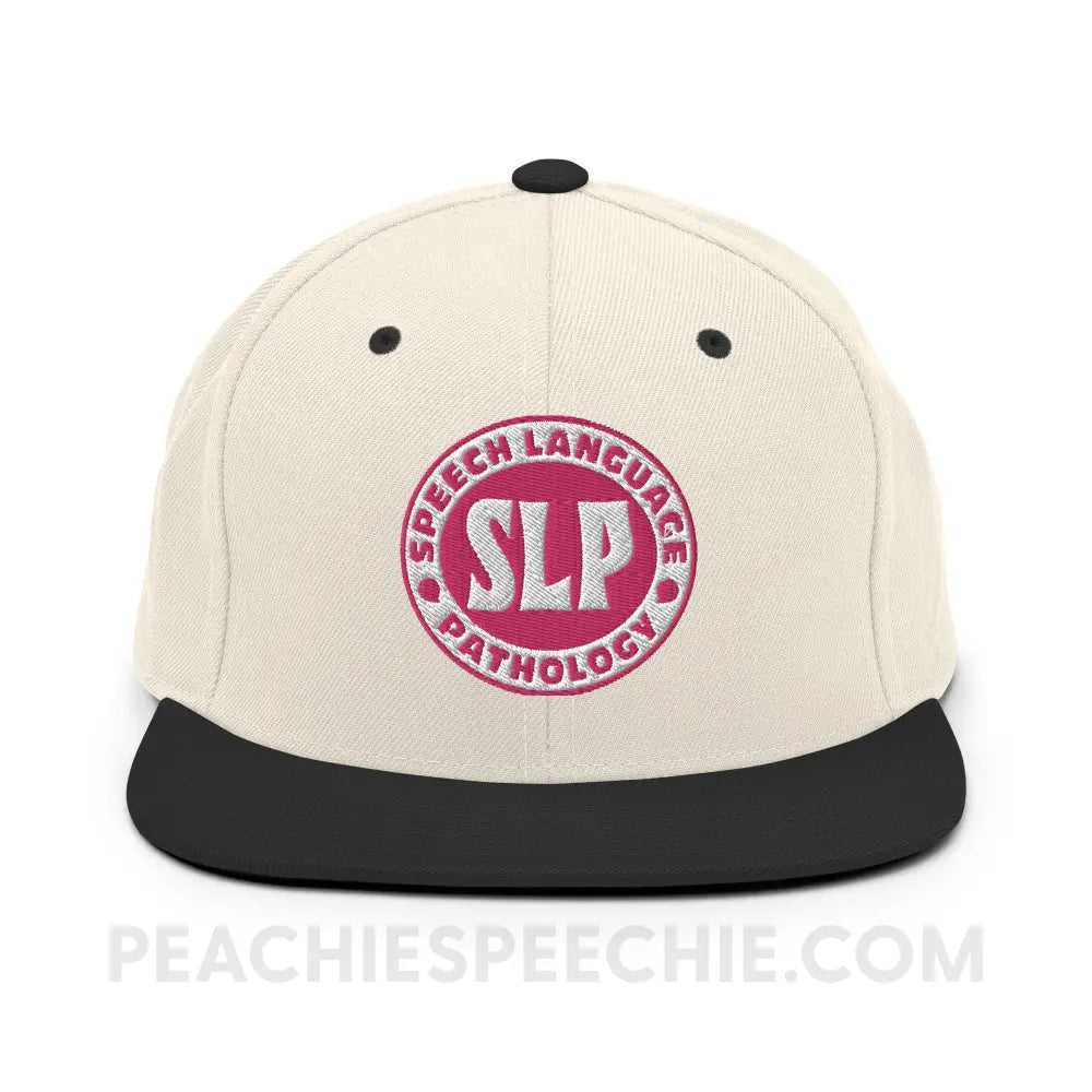 SLP Oval Wool Blend Ball Cap - Natural/ Black peachiespeechie.com