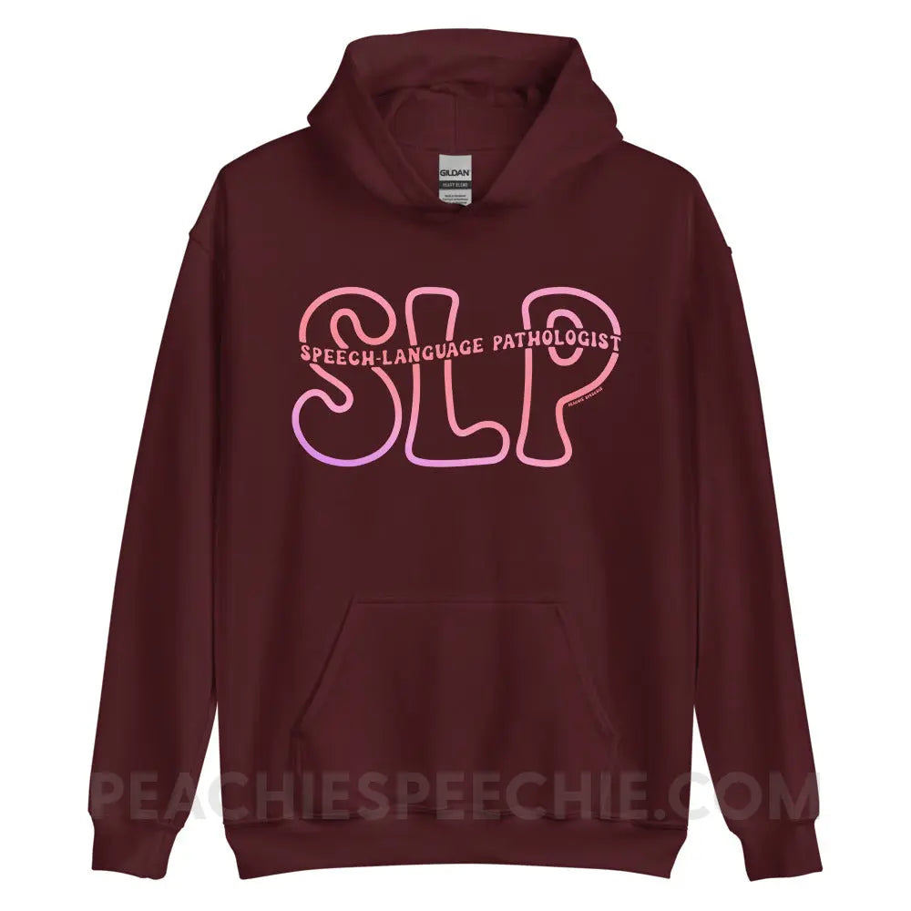 SLP Passthrough Classic Hoodie - Maroon / S - peachiespeechie.com