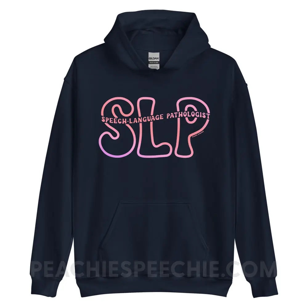 SLP Passthrough Classic Hoodie - Navy / S - peachiespeechie.com