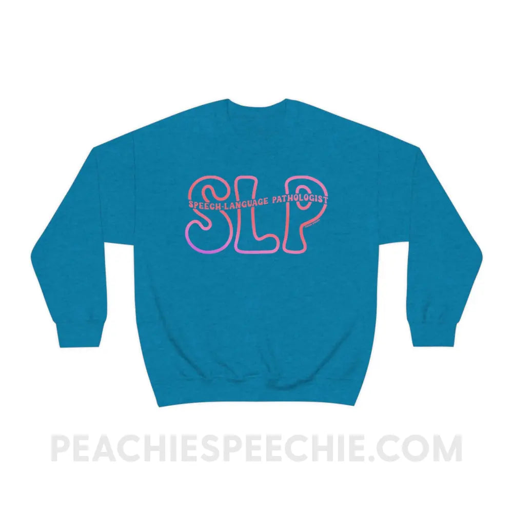 SLP Passthrough Classic Sweatshirt - Antique Sapphire / 3XL - peachiespeechie.com