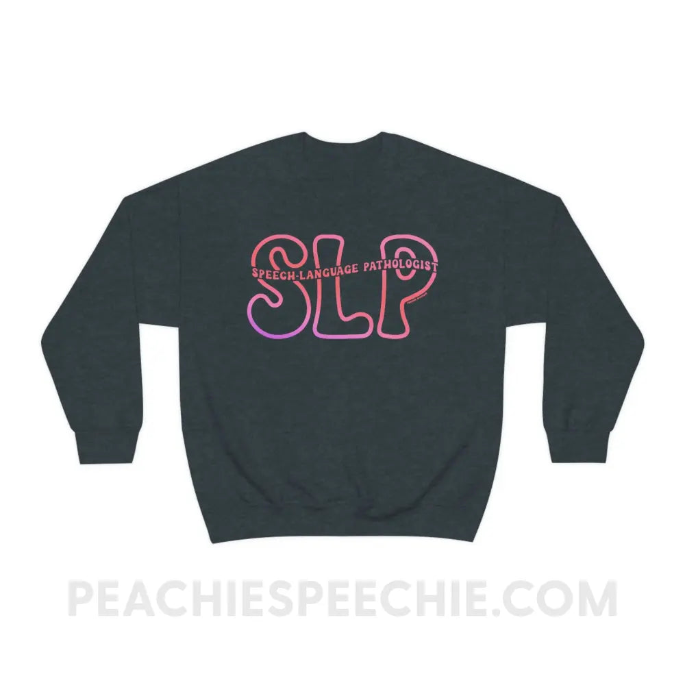 SLP Passthrough Classic Sweatshirt - Dark Heather / S - peachiespeechie.com