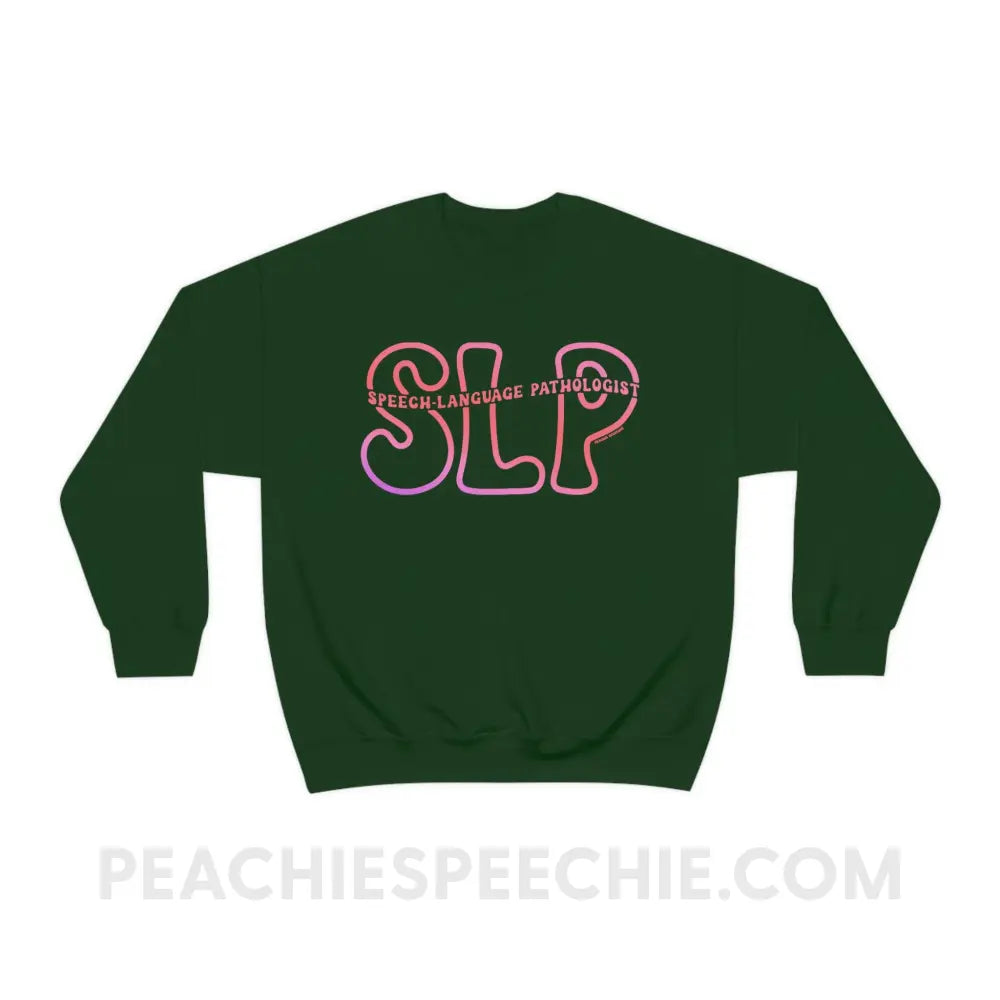 SLP Passthrough Classic Sweatshirt - Forest Green / S - peachiespeechie.com