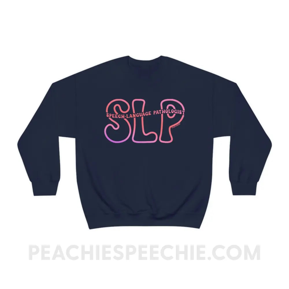 SLP Passthrough Classic Sweatshirt - Navy / M - peachiespeechie.com