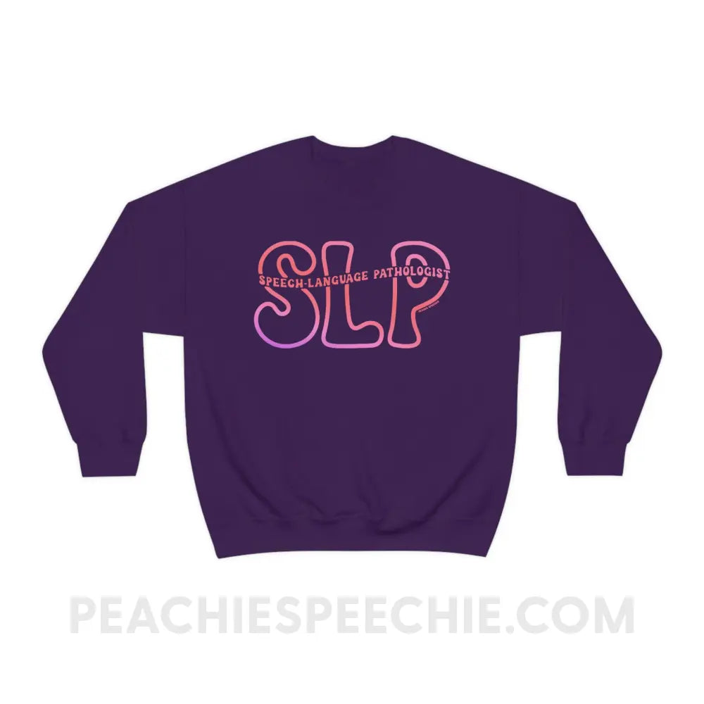 SLP Passthrough Classic Sweatshirt - Purple / S - peachiespeechie.com