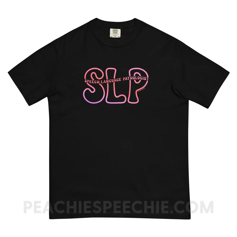 SLP Passthrough Comfort Colors Tee - Black / S - T-Shirt peachiespeechie.com