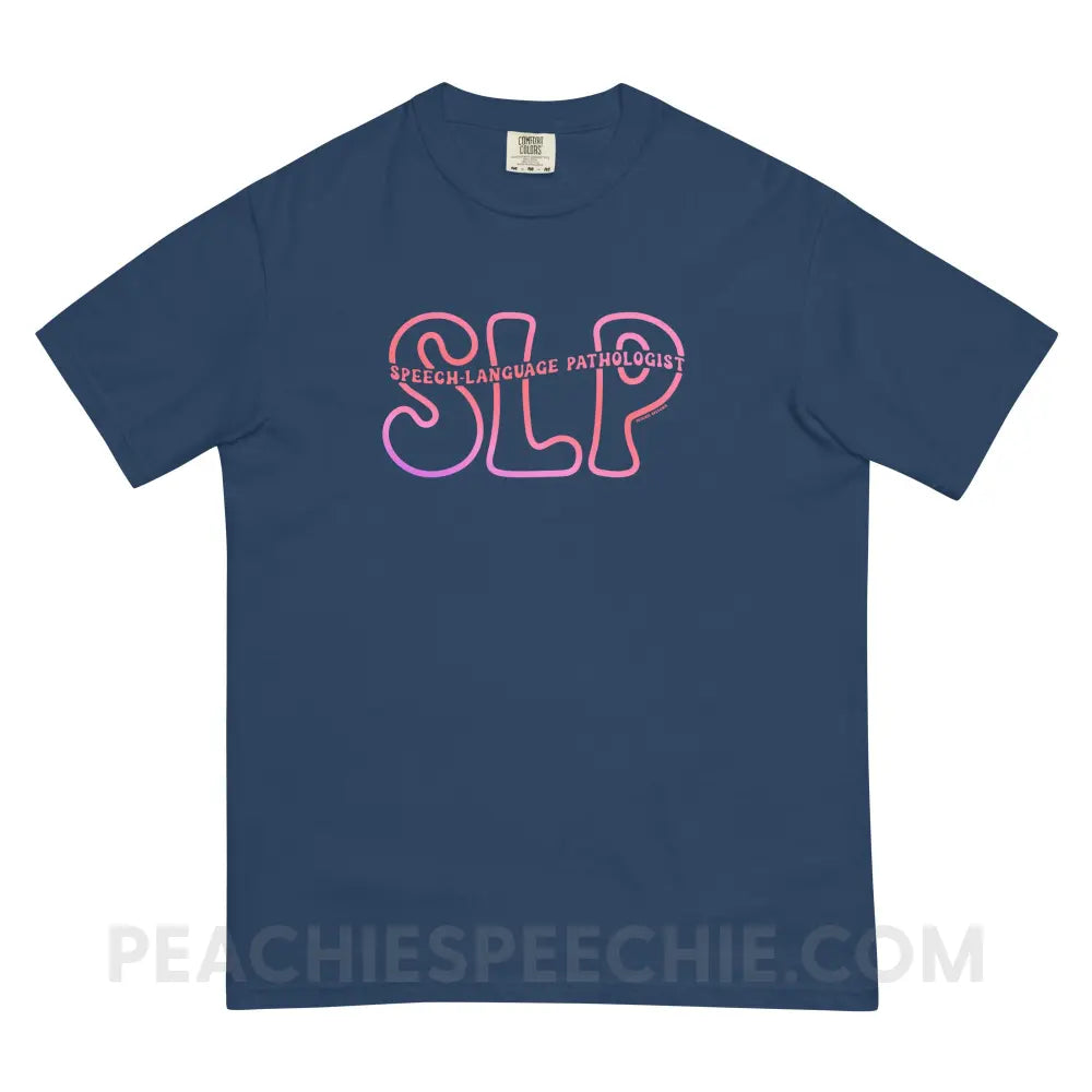 SLP Passthrough Comfort Colors Tee - True Navy / S - T-Shirt peachiespeechie.com