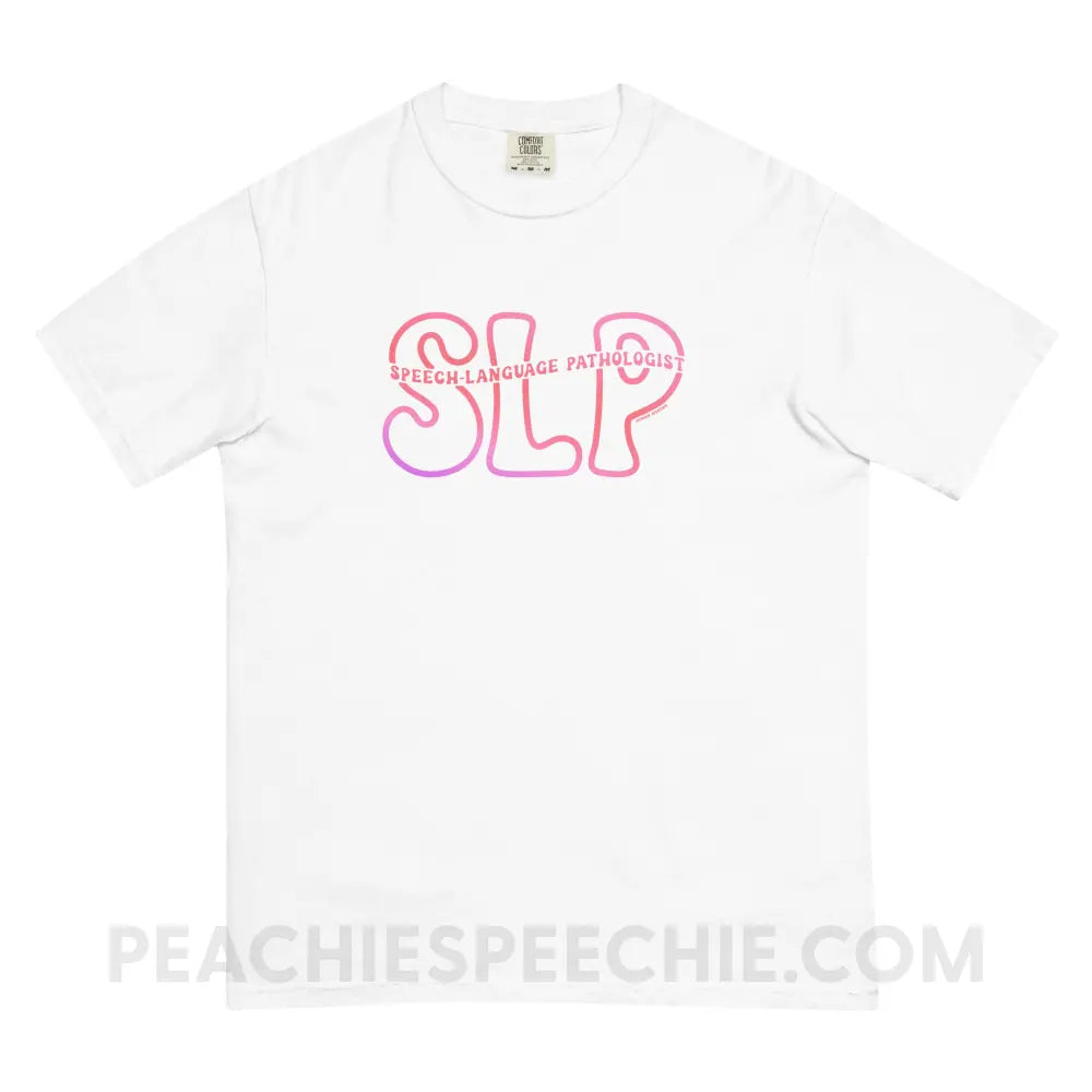 SLP Passthrough Comfort Colors Tee - White / S - T-Shirt peachiespeechie.com