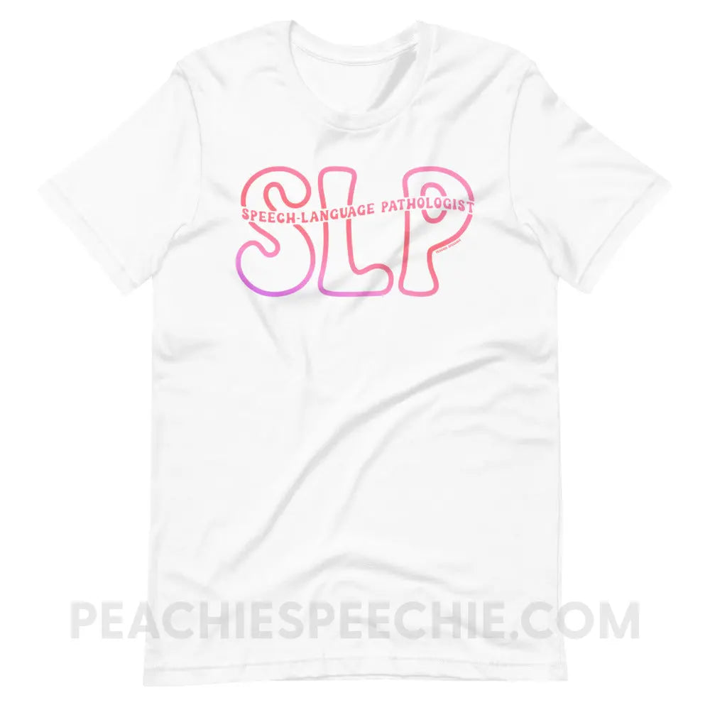 SLP Passthrough Premium Soft Tee - White / XS - peachiespeechie.com