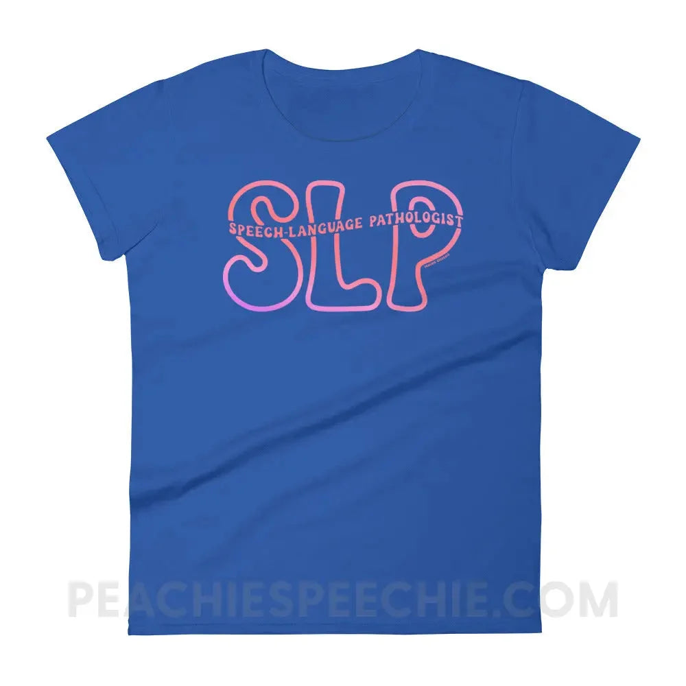 SLP Passthrough Women’s Trendy Tee - Royal Blue / S - peachiespeechie.com