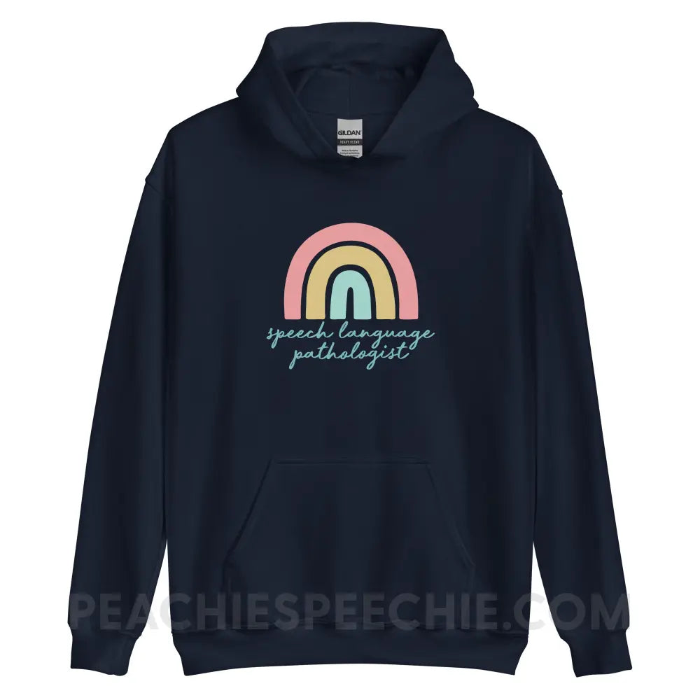 SLP Rainbow Classic Hoodie - Navy / S peachiespeechie.com