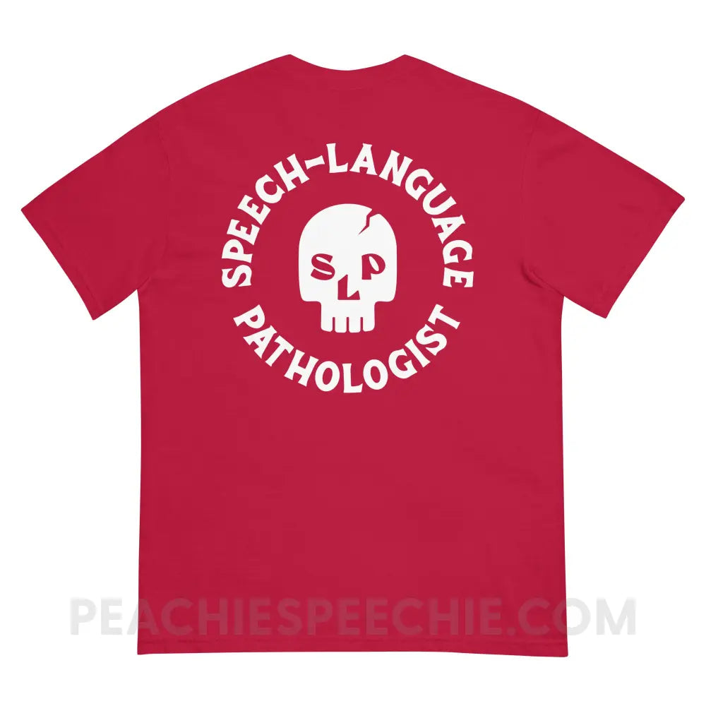 SLP Skull Comfort Colors Tee - peachiespeechie.com