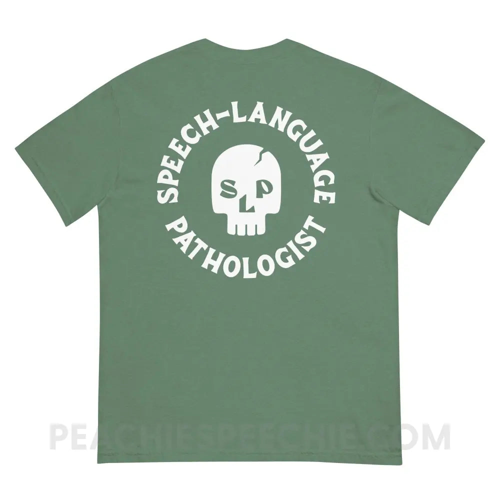 SLP Skull Comfort Colors Tee - peachiespeechie.com