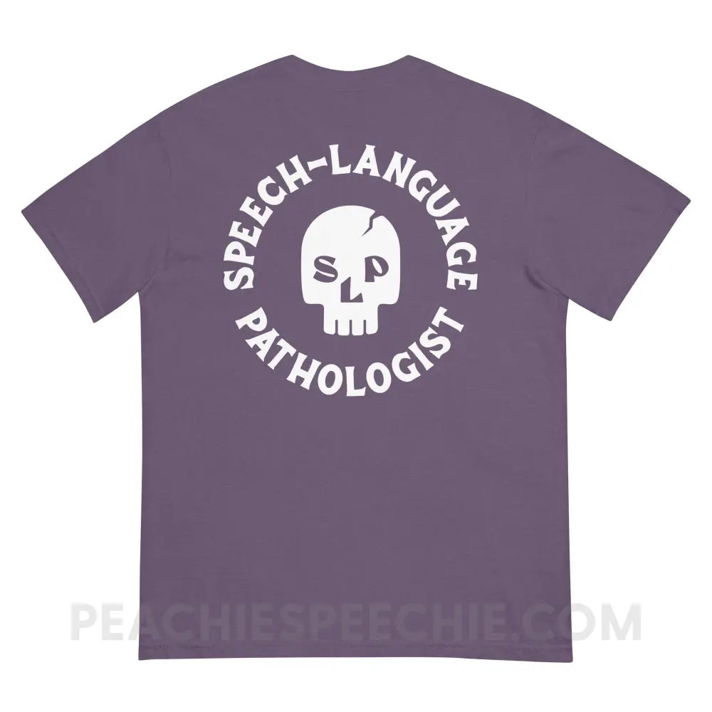 SLP Skull Comfort Colors Tee - peachiespeechie.com