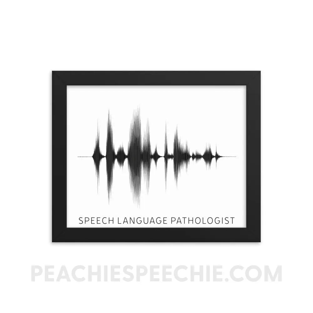 SLP Sound Wave Framed Poster - 8×10 - Posters peachiespeechie.com