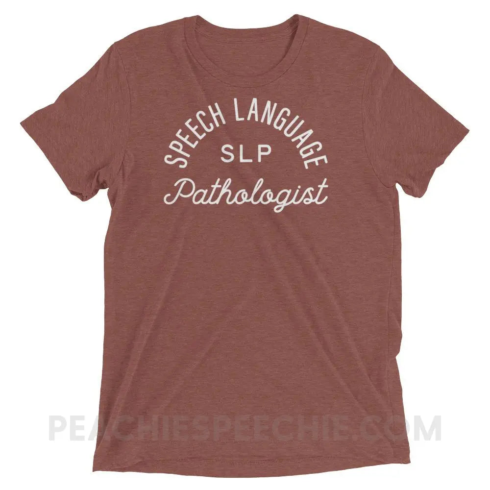 SLP Stamp Tri-Blend Tee - T-Shirts & Tops peachiespeechie.com