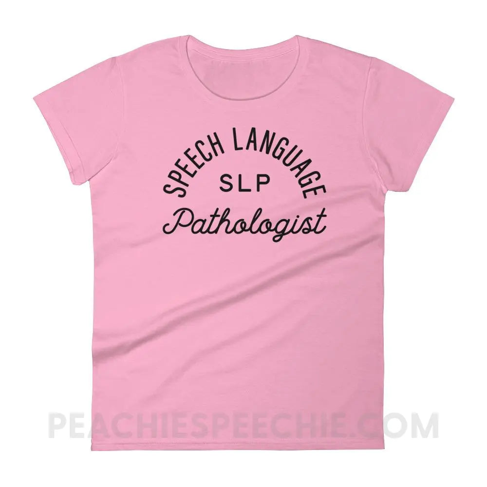 SLP Stamp Women’s Trendy Tee - CharityPink / S T-Shirts & Tops peachiespeechie.com