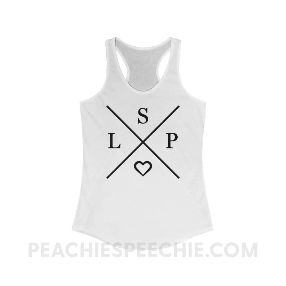 SLP X Superfly Racerback - Solid White / XS - Tank Tops peachiespeechie.com