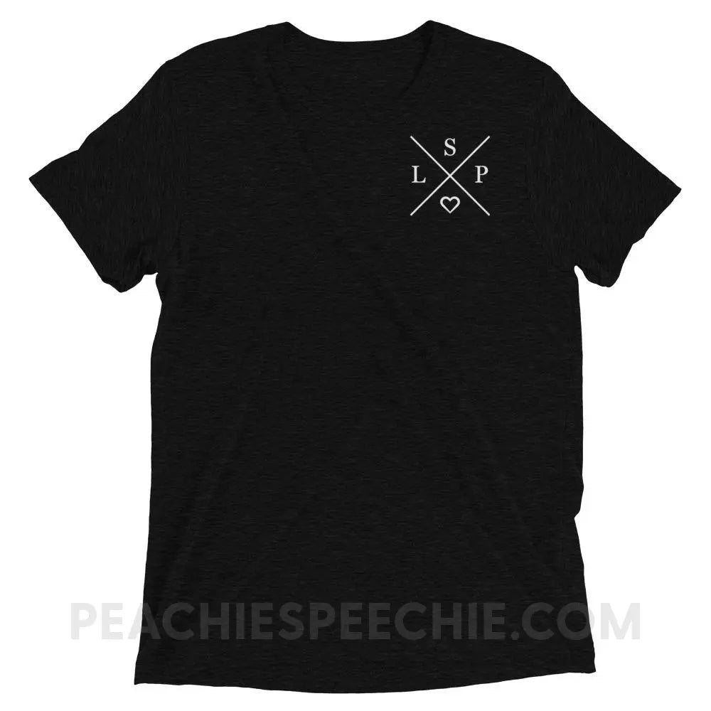 SLP X Tri - Blend Tee - Solid Black Triblend / XS - T - Shirts & Tops peachiespeechie.com