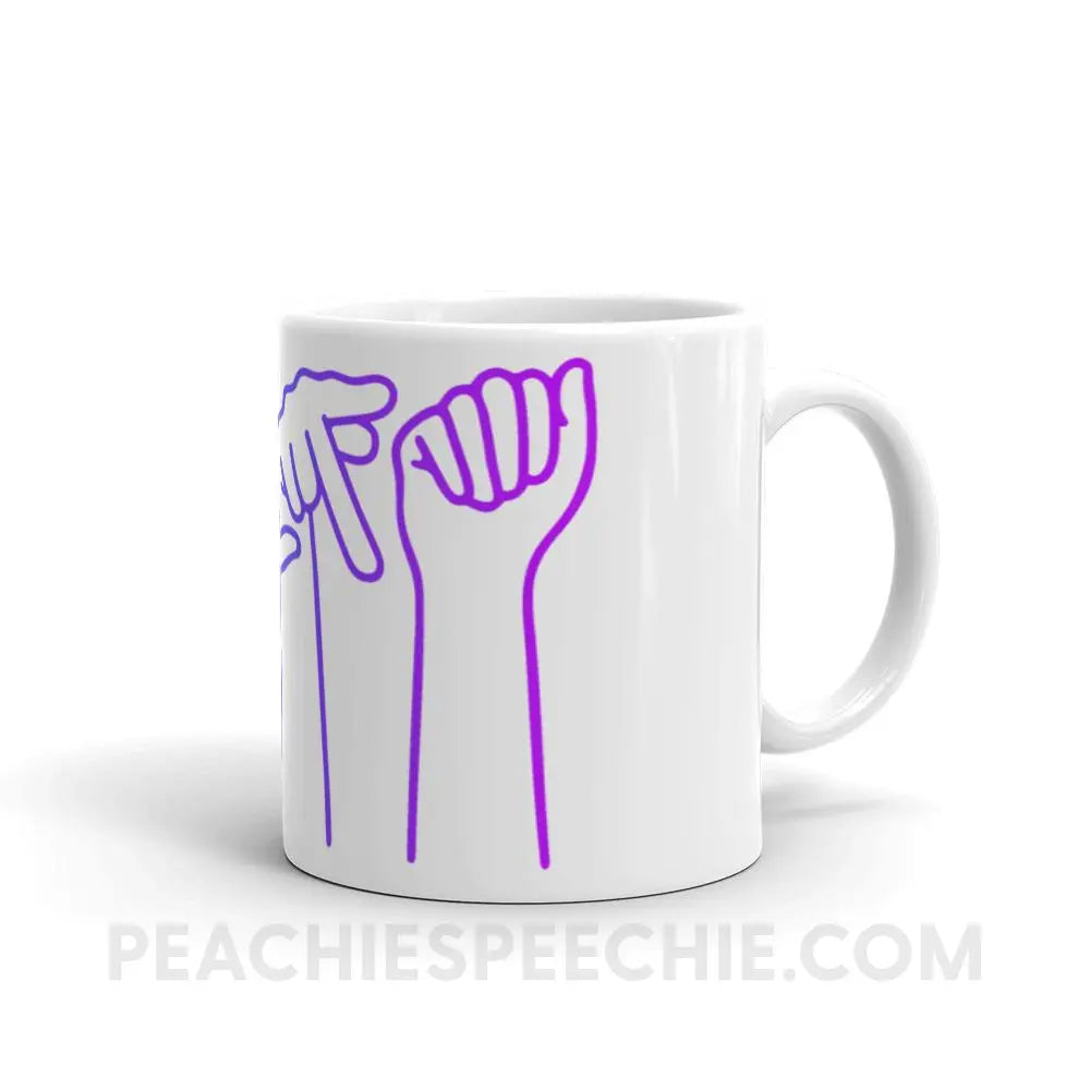 SLPA Hands Coffee Mug - 11oz - Mugs peachiespeechie.com