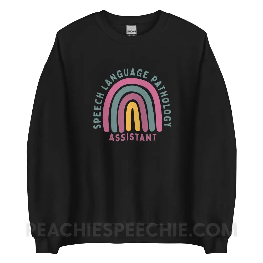 SLPA Rainbow Classic Sweatshirt - Black / S - peachiespeechie.com