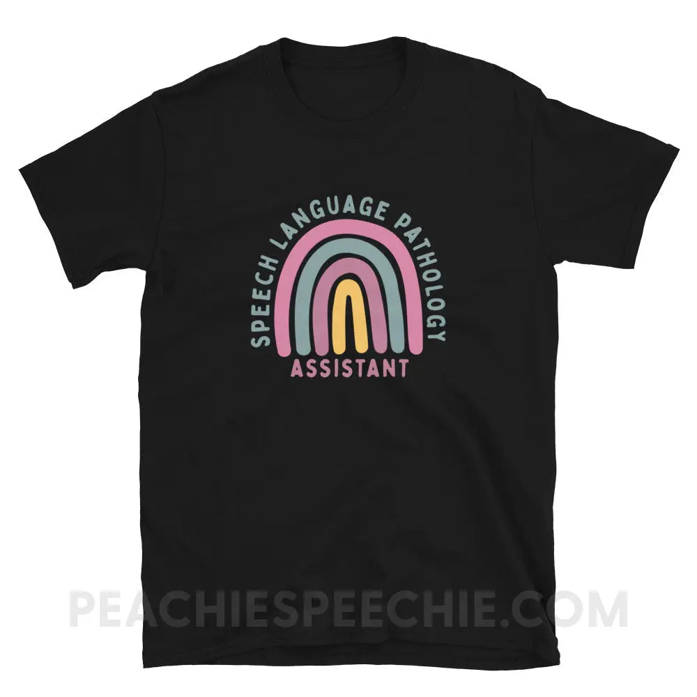 SLPA Rainbow Classic Tee - Black / S - T-Shirt peachiespeechie.com