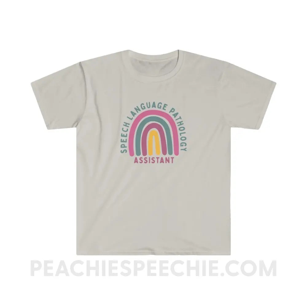 SLPA Rainbow Classic Tee - Ice Grey / S - T-Shirt peachiespeechie.com