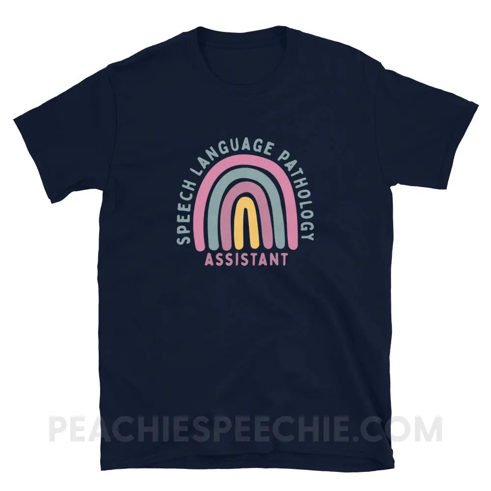 SLPA Rainbow Classic Tee - Navy / S - T-Shirt peachiespeechie.com