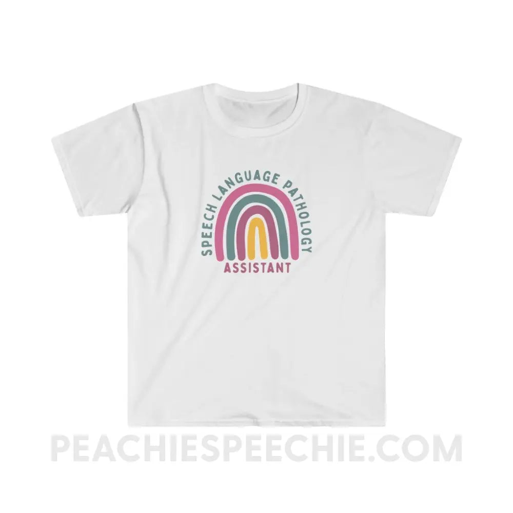 SLPA Rainbow Classic Tee - White / S - T-Shirt peachiespeechie.com