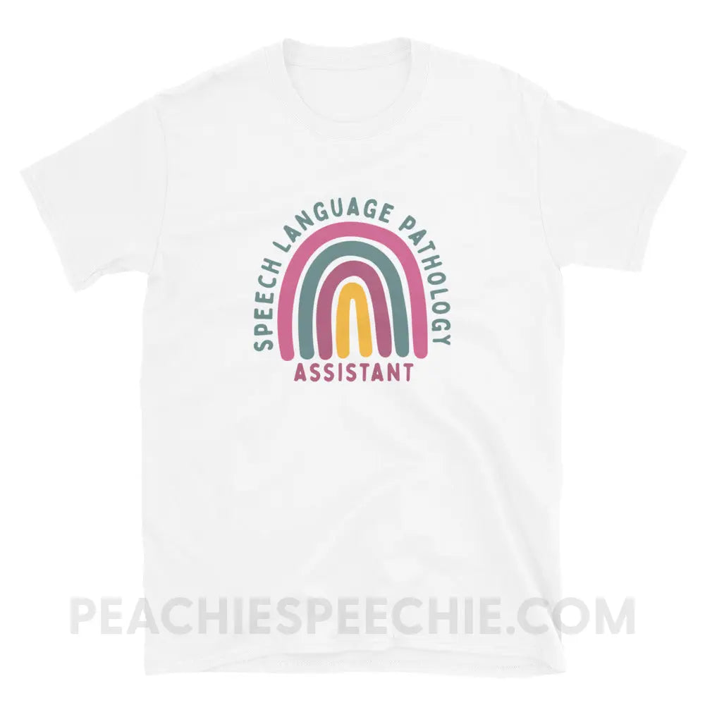 SLPA Rainbow Classic Tee - White / S - T-Shirt peachiespeechie.com