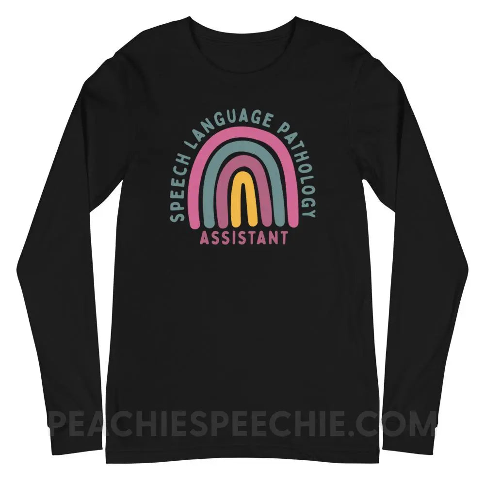 SLPA Rainbow Premium Long Sleeve - Black / XS - T-Shirts & Tops peachiespeechie.com