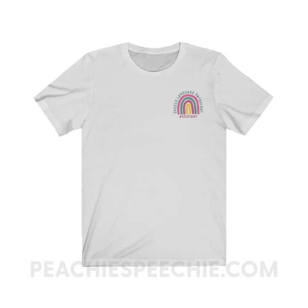 SLPA Rainbow Premium Soft Tee - Ash / S T - Shirt peachiespeechie.com
