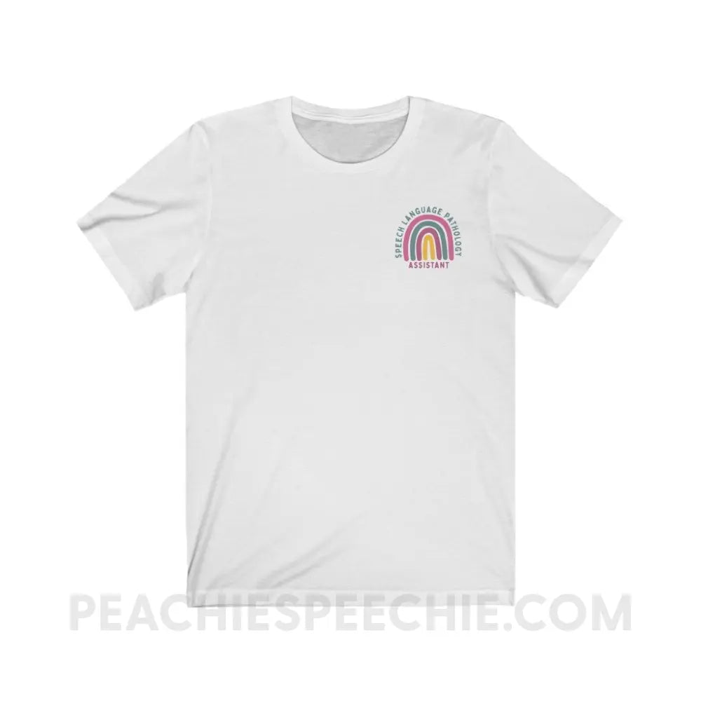 SLPA Rainbow Premium Soft Tee - White / S T - Shirt peachiespeechie.com