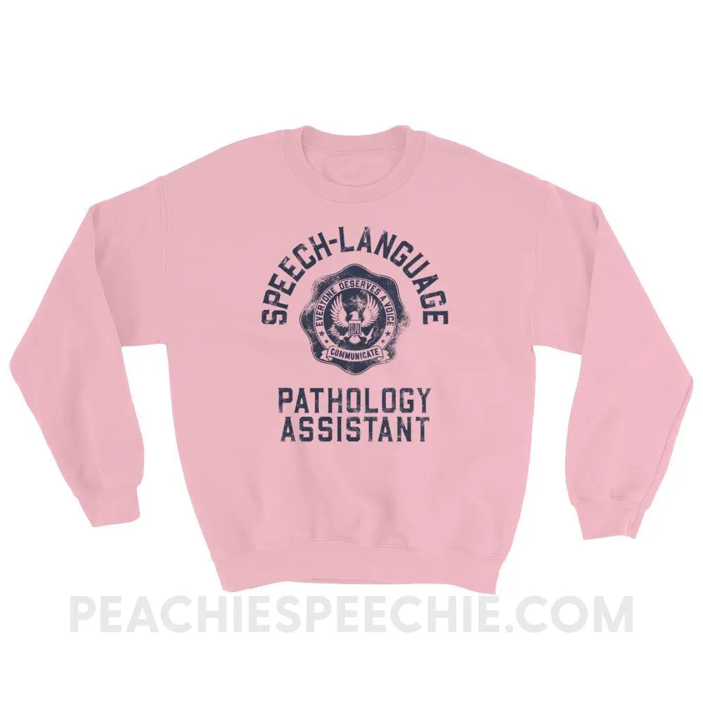 SLPA University Classic Sweatshirt - Light Pink / S Hoodies & Sweatshirts peachiespeechie.com
