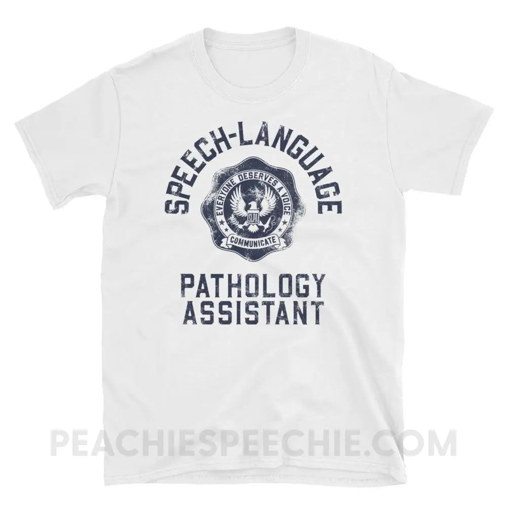 SLPA University Classic Tee - White / S - T-Shirts & Tops peachiespeechie.com