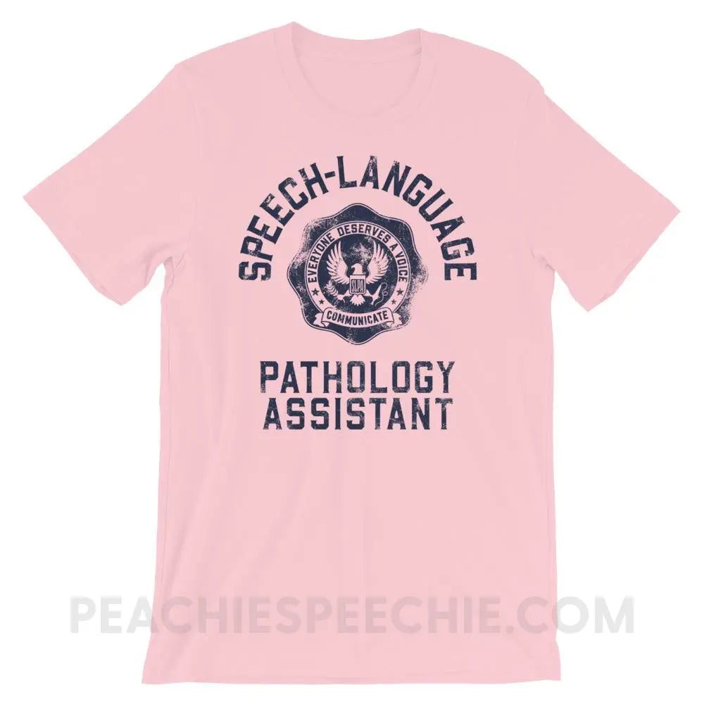 SLPA University Premium Soft Tee - Pink / S - T-Shirts & Tops peachiespeechie.com