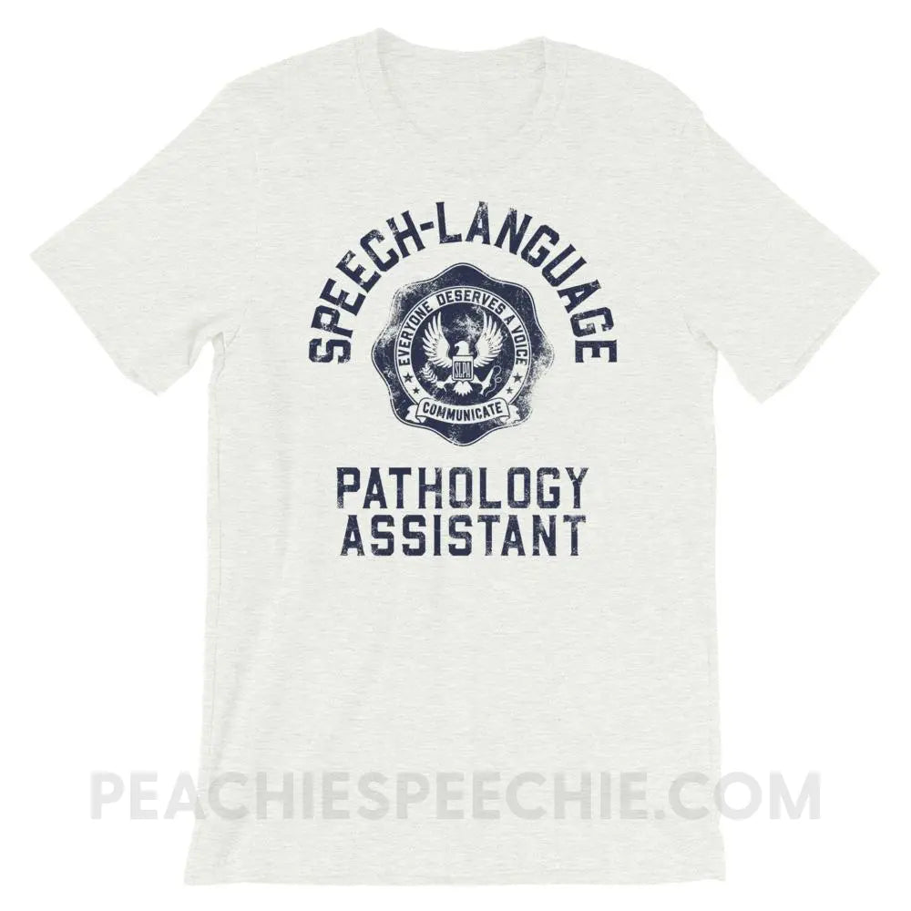 SLPA University Premium Soft Tee - Ash / S - T-Shirts & Tops peachiespeechie.com