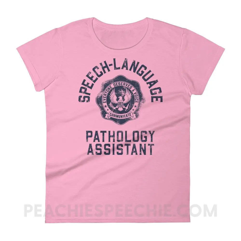 SLPA University Women’s Trendy Tee - CharityPink / S - T-Shirts & Tops peachiespeechie.com