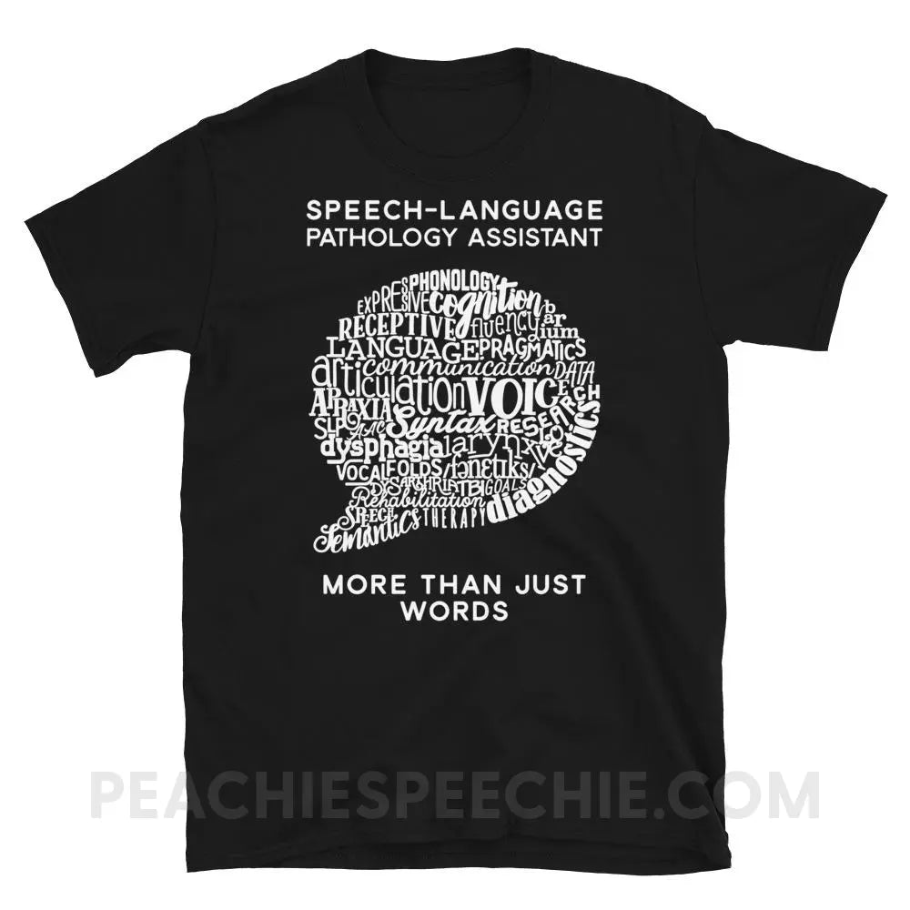 SLPA Word Bubble Classic Tee - Black / S - T - Shirts & Tops peachiespeechie.com