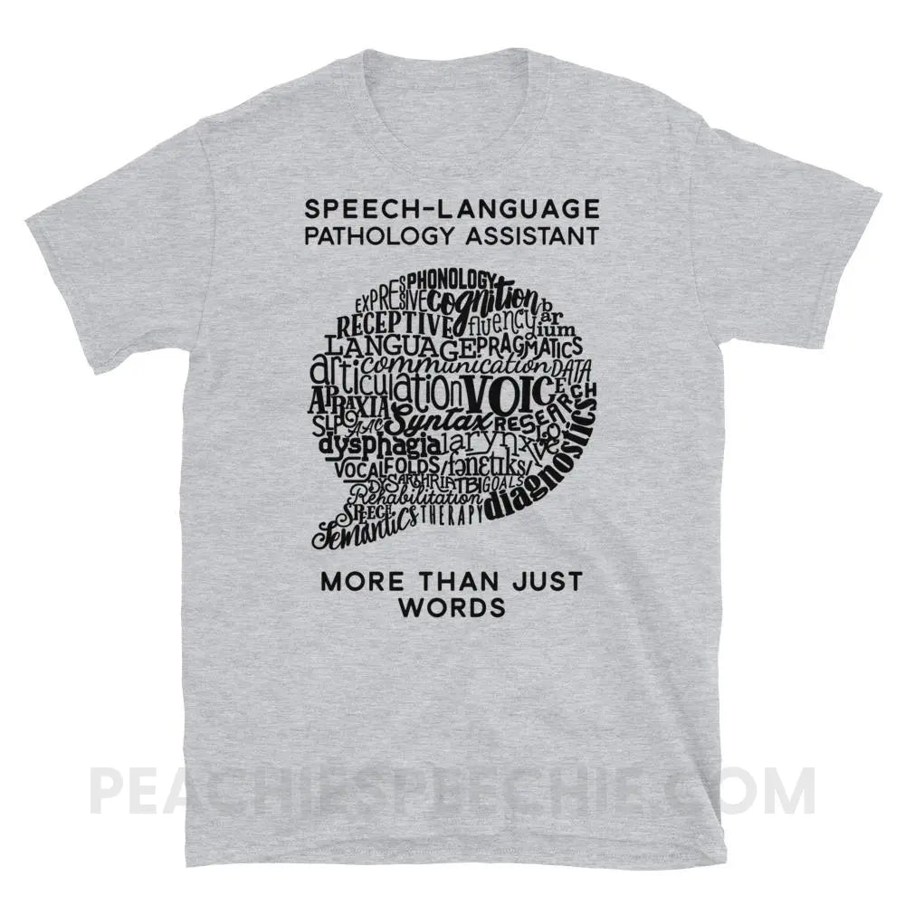 SLPA Word Bubble Classic Tee - Sport Grey / S - T - Shirts & Tops peachiespeechie.com