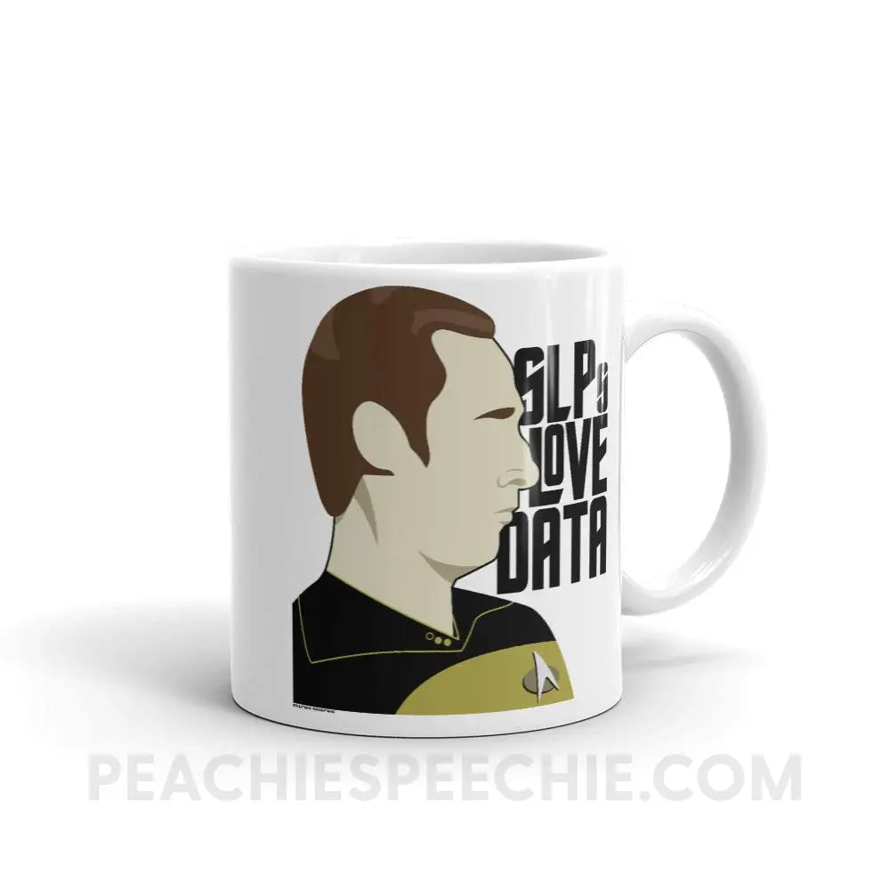 SLPs Love Data Coffee Mug - 11oz - Mugs peachiespeechie.com