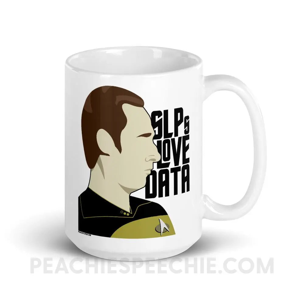SLPs Love Data Coffee Mug - 15oz - Mugs peachiespeechie.com