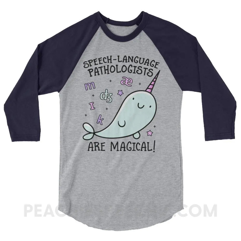 SLPs Are Magical Baseball Tee - T-Shirts & Tops peachiespeechie.com