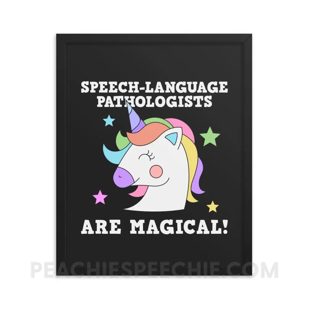SLPs are Magical Framed Poster - 16×20 - Posters peachiespeechie.com