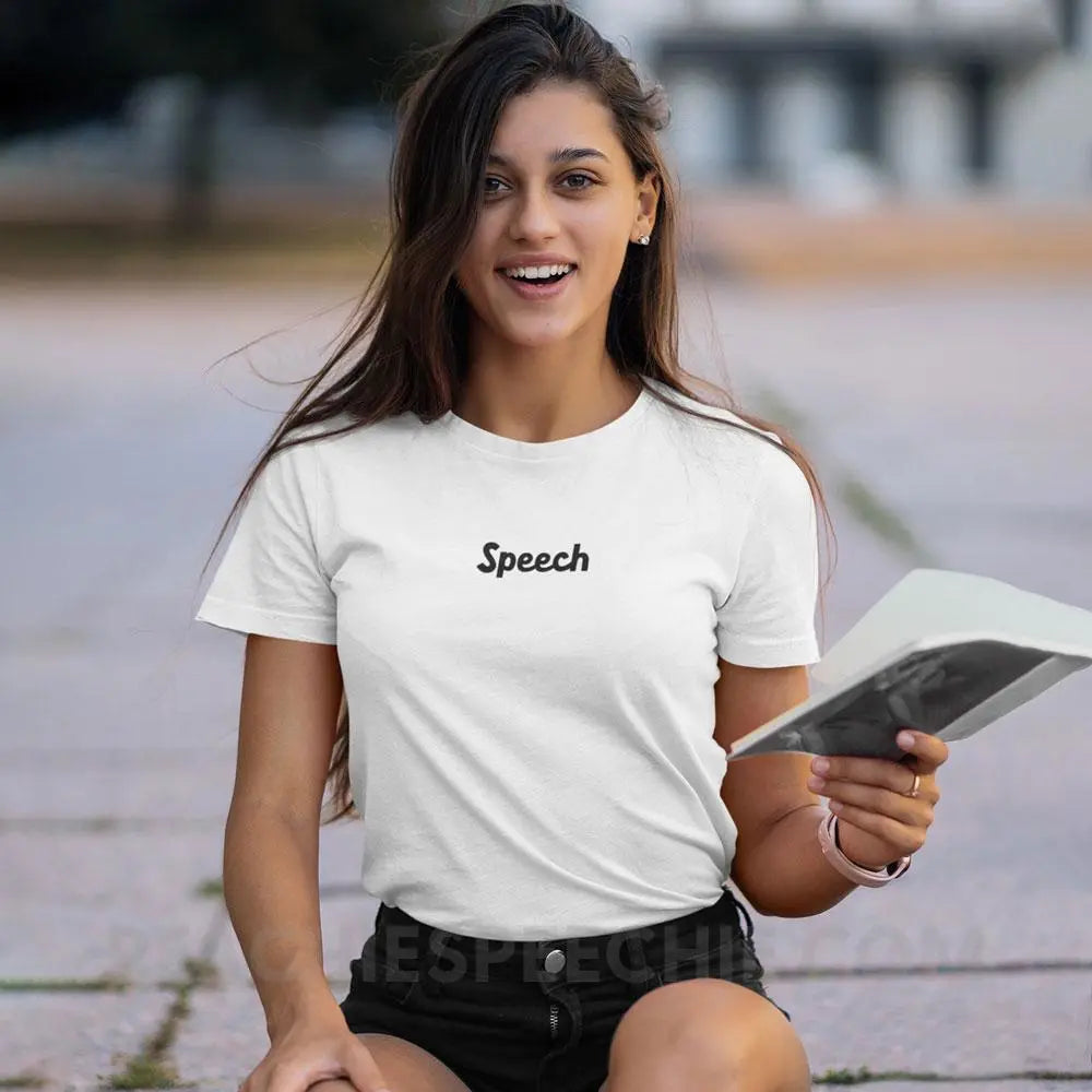 Small Speech Premium Soft Tee - T-Shirt peachiespeechie.com